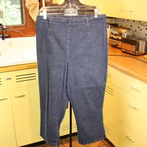 Faded Glory Stretch Jean Pants Denim Capri